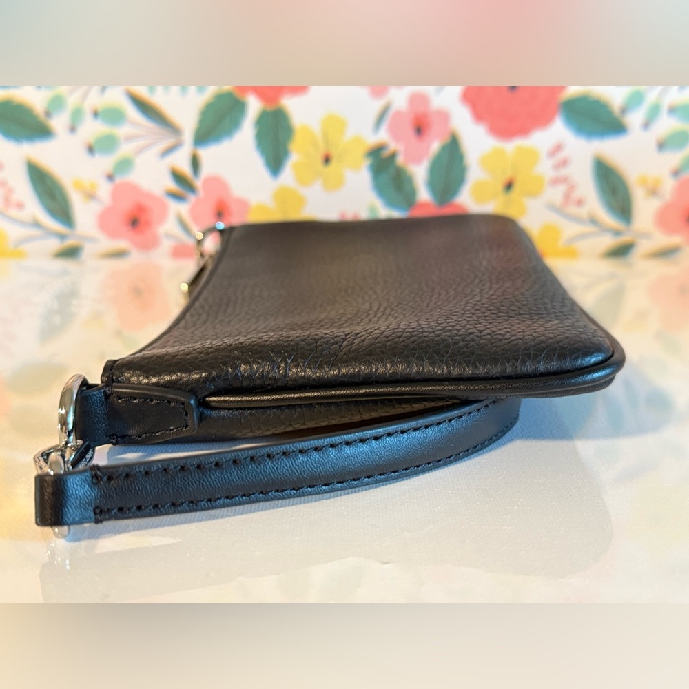 Michael Kors Jet Set Small Pebbled Leather Convertible Wristlet Bag Black NWT - Picture 7 of 13